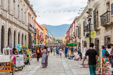 Oaxaca,City,,Oaxaca,/,Mexico,-,September,16th,,2018:,Downtown