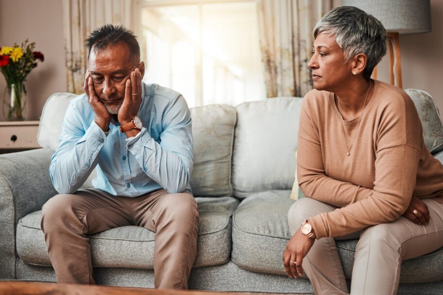 Angry,,Senior,Couple,And,Fight,On,Sofa,,Divorce,And,Conflict
